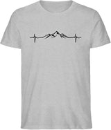 Berge - Herzschlag - T-Shirt (Bio Baumwolle)