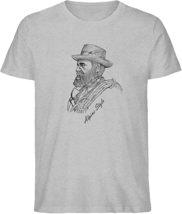 Bergsteiger - vintage – T-Shirt (Bio Baumwolle)