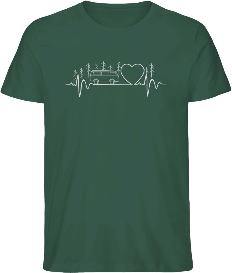Camping - Herzschlag - T-Shirt (Bio Baumwolle)