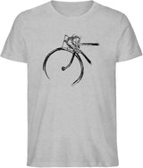 Rennrad - Sketch – T-Shirt (Bio Baumwolle)