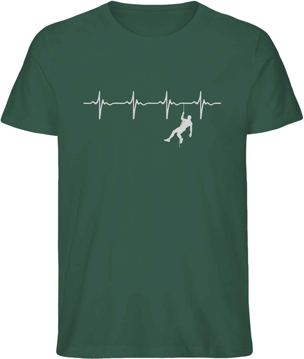 Klettern - Herzschlag - T-Shirt (Bio Baumwolle)