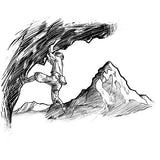 Klettern - free solo - Porzellan Tasse