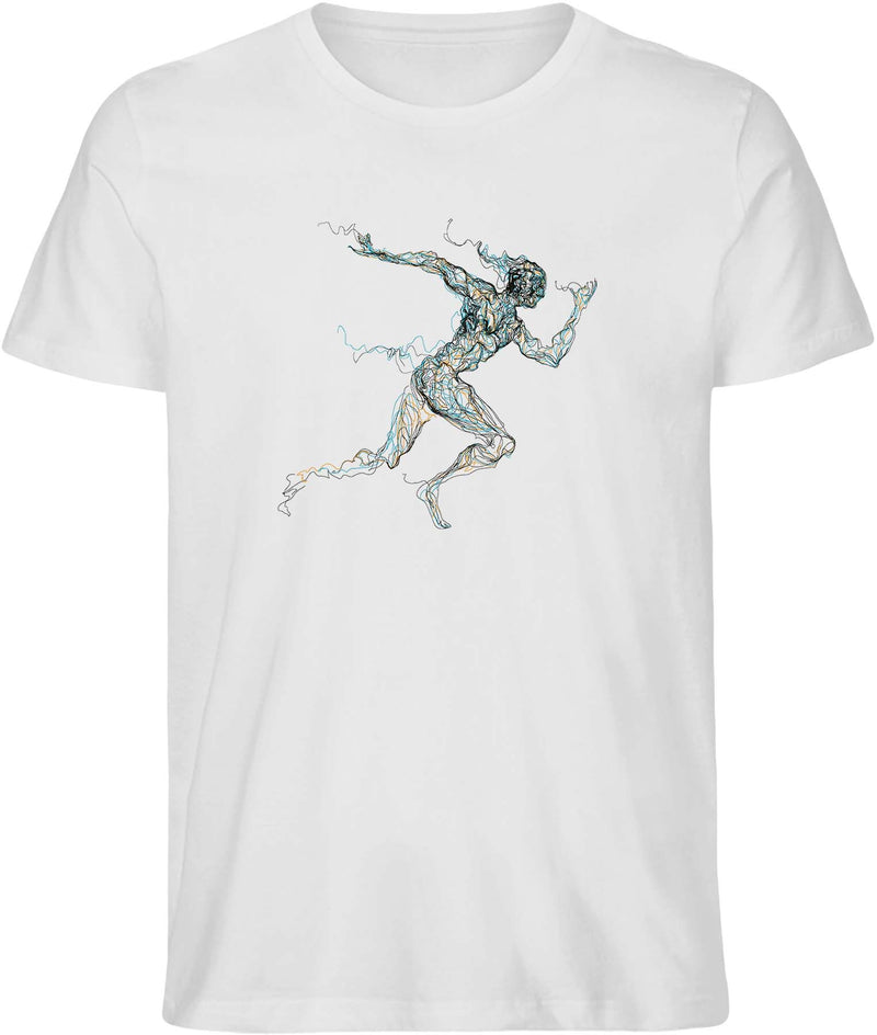 Läufer - Abstrakt - T-Shirt (Bio Baumwolle)