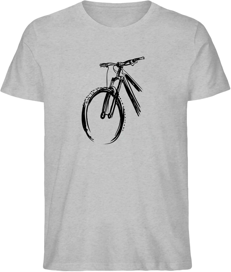Mountainbike - Sketch - T-Shirt (Bio Baumwolle)