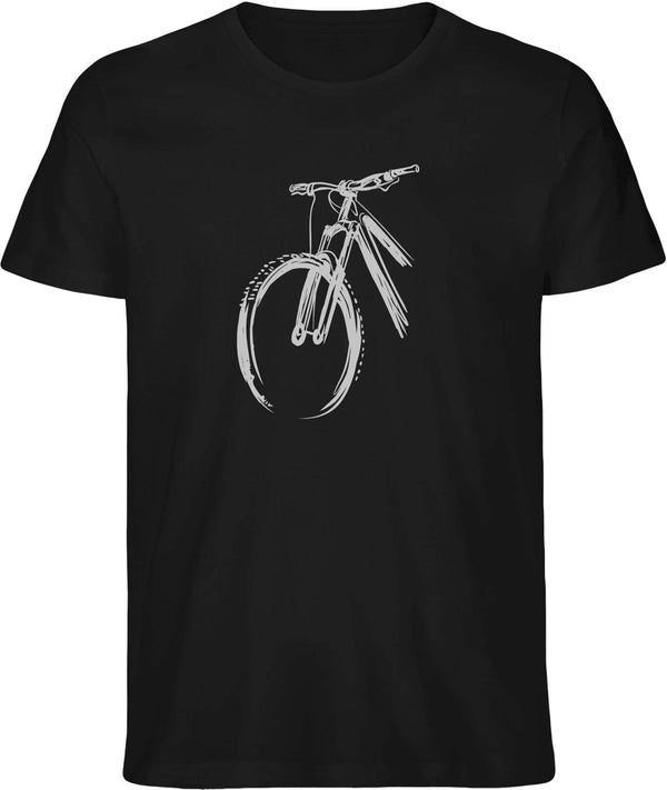 Mountainbike - Sketch - T-Shirt (Bio Baumwolle)